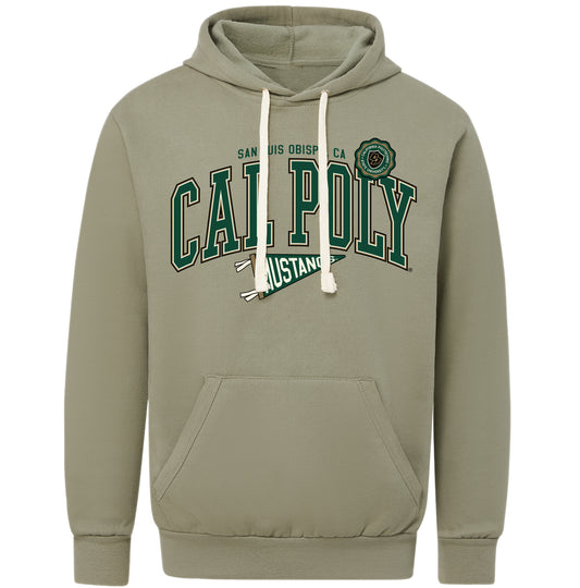 Cal Poly Vintage Fleece Hood