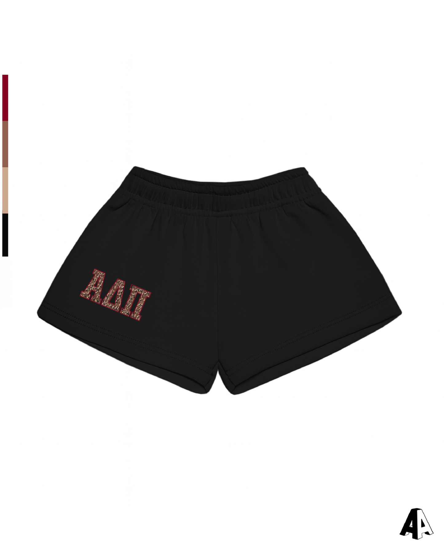 Cheetah Black Shorts