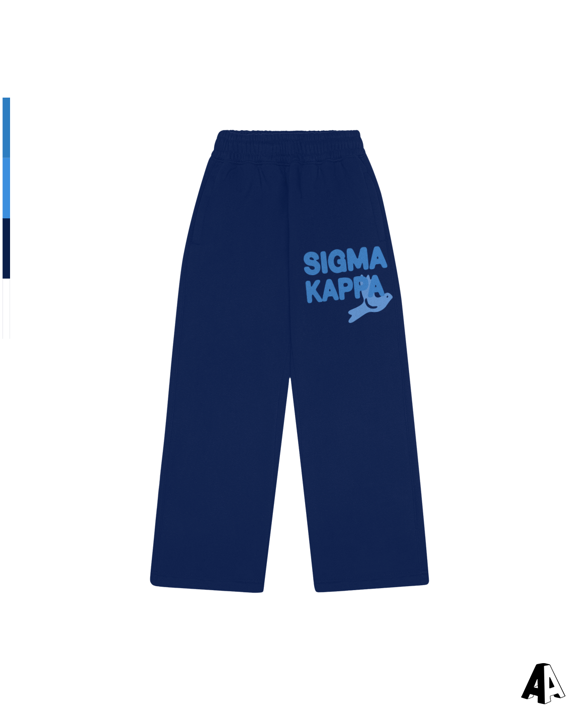 Free Spirit Navy Sweatpants - Sigma Kappa - front