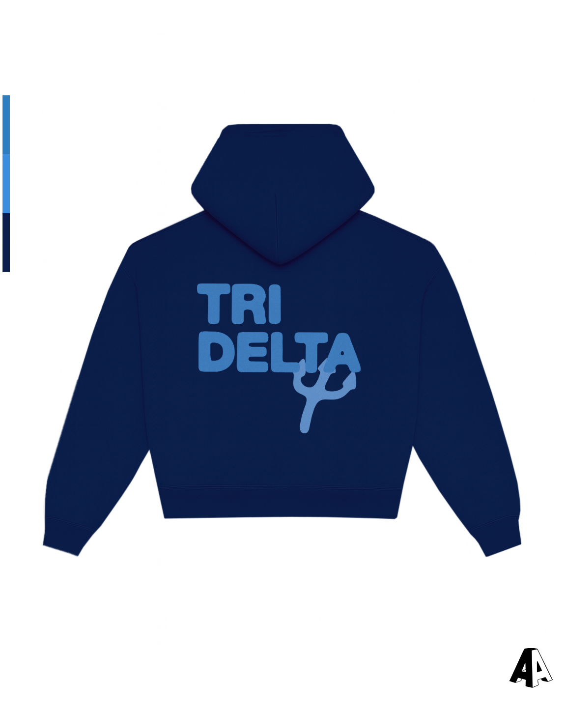 Free Spirit Navy Hoodie - Delta Delta Delta - back