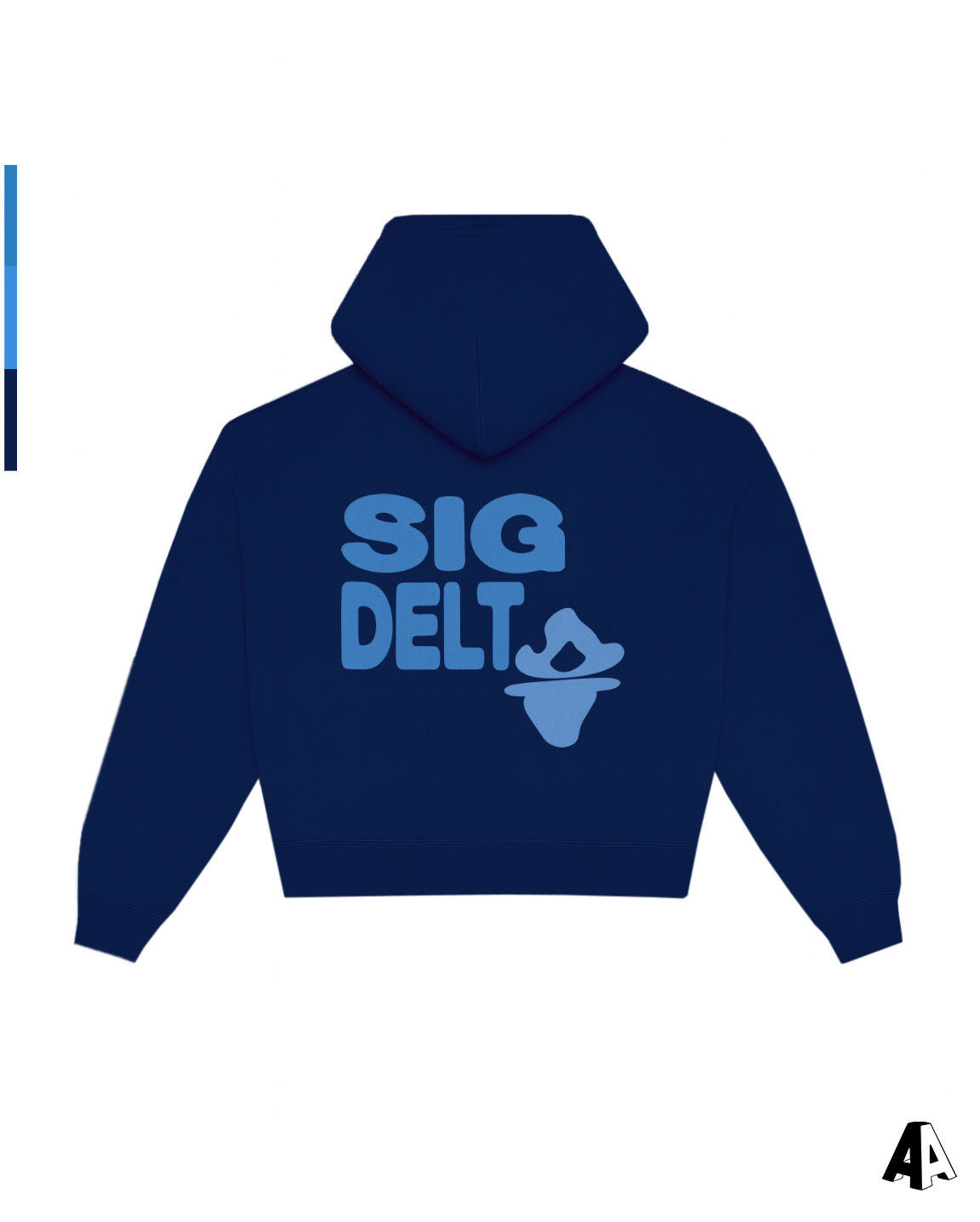 Free Spirit Navy Hoodie - Sigma Delta Tau - back