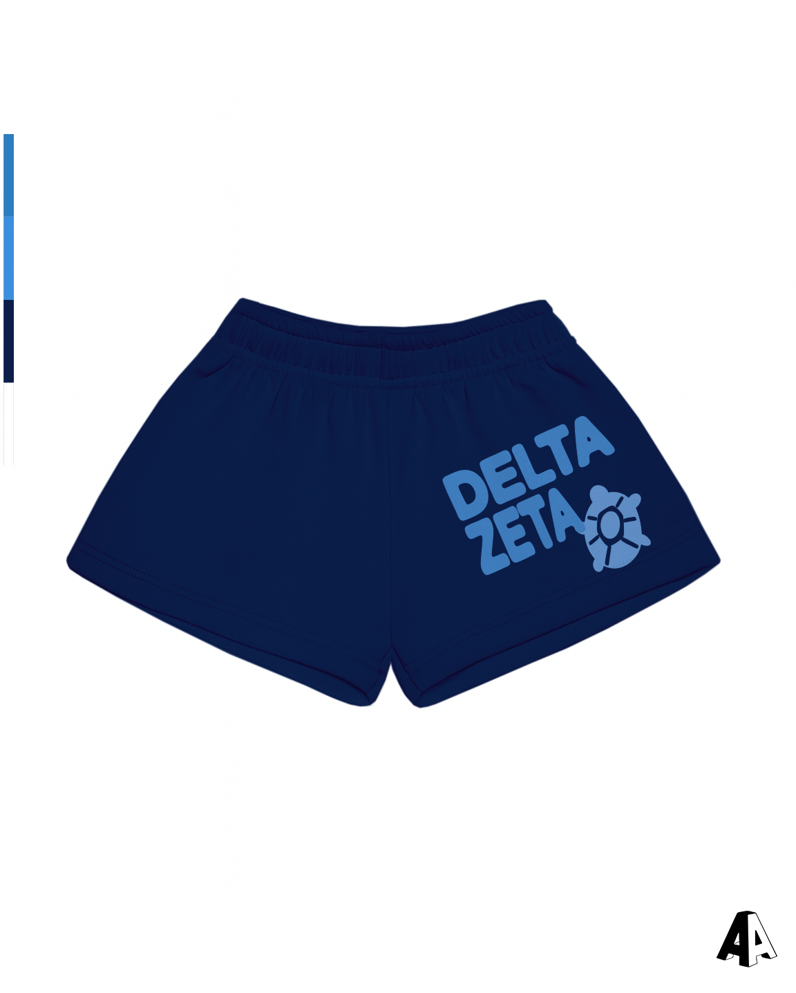 Free Spirit Navy Shorts - Delta Zeta - front