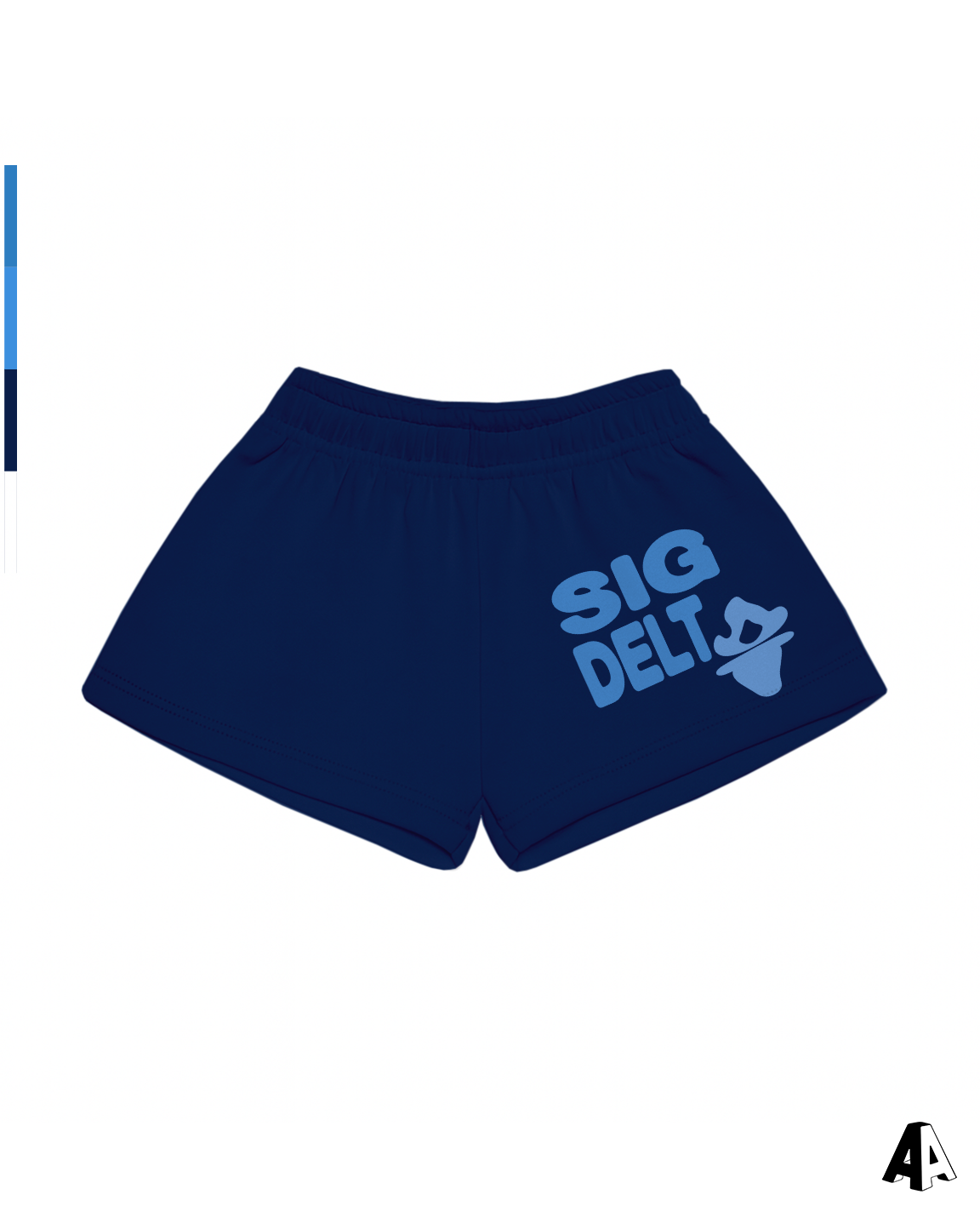 Free Spirit Navy Shorts - Sigma Delta Tau - front