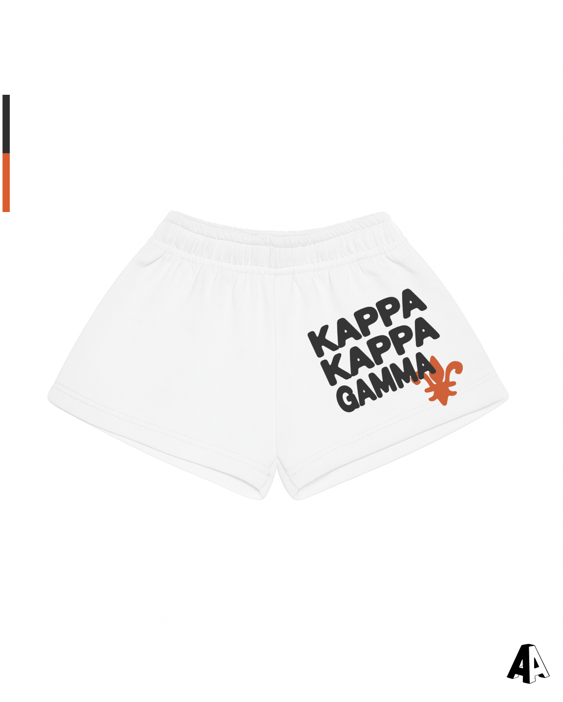 Free Spirit White Shorts - Kappa Kappa Gamma - front